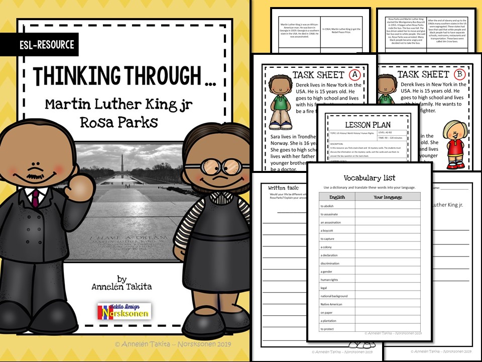 Thinking Through: Martin Luther King Jr And Rosa Parks (Lesson Plan ...